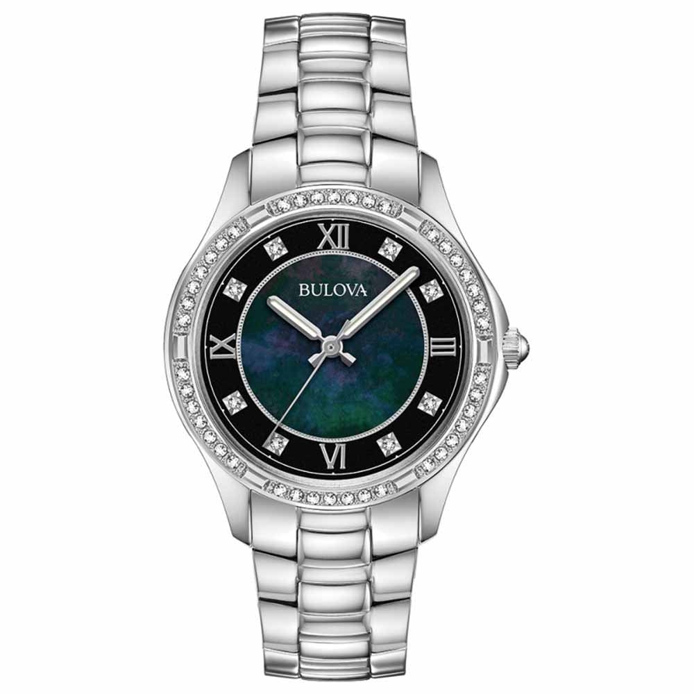 Bulova ladies crystal watch best sale