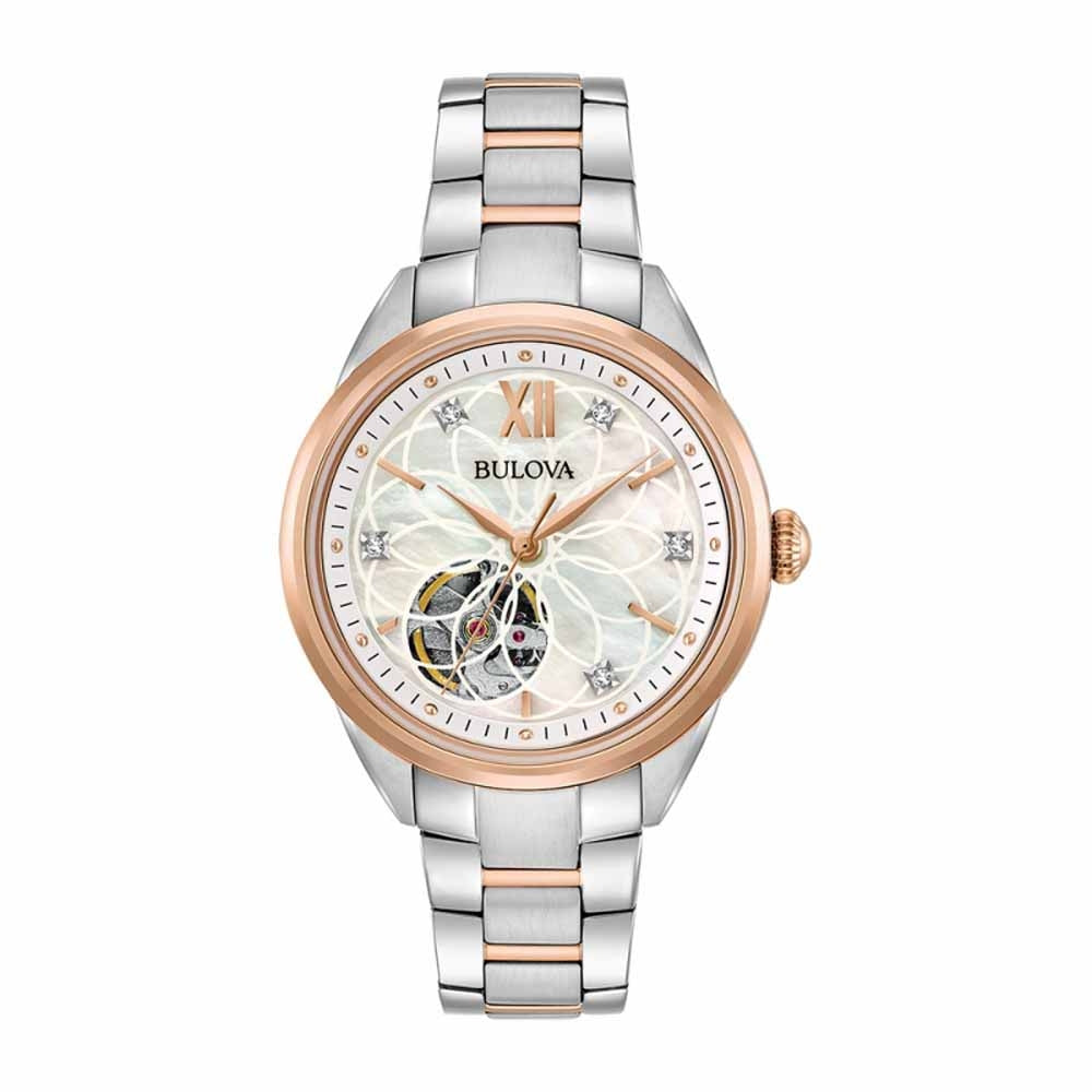 Bulova Ladies Classic Automatic Diamond Watch 98P170 Quality Watch Shop