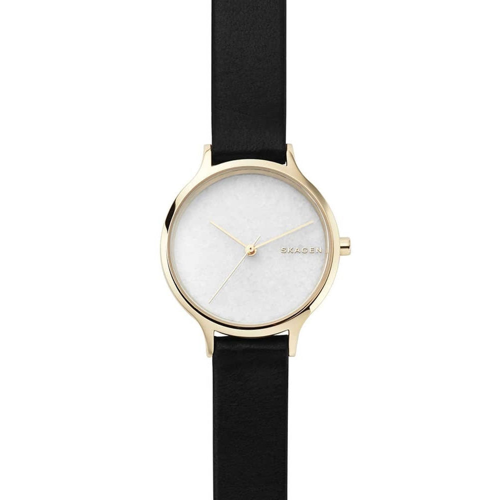 Skagen anita deals leather watch