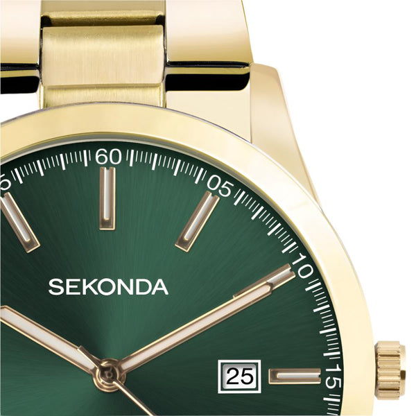 Mens Gold Plated Sekonda Watch 1996