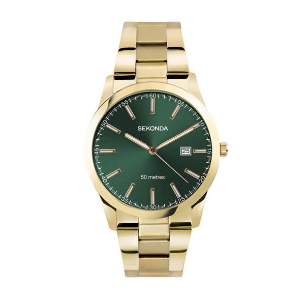 Mens Gold Plated Sekonda Watch 1996