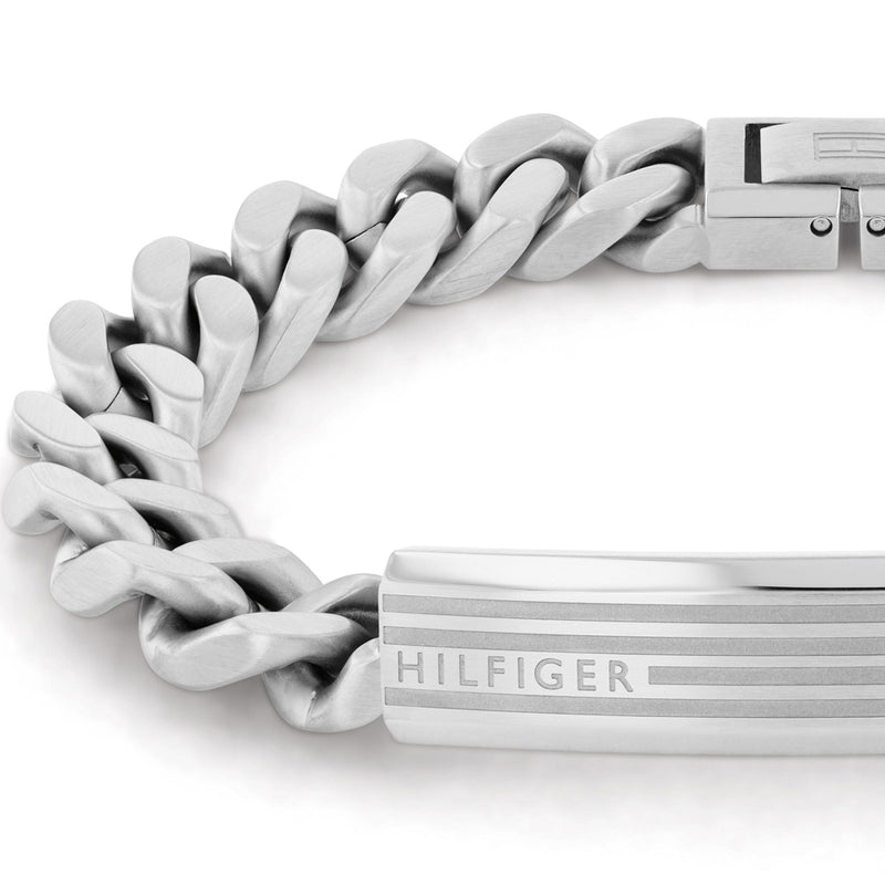 Mens Tommy Hilfiger Stainless Steel ID Bracelet 2790345