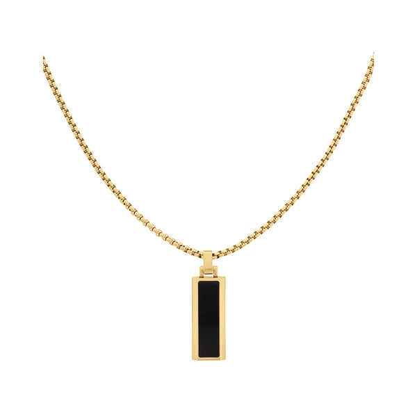 Mens Tommy Hilfiger Gold Plated Semi Precious On Metal Necklace 2790541
