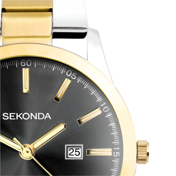 Mens Gold Plated Sekonda Watch 30049