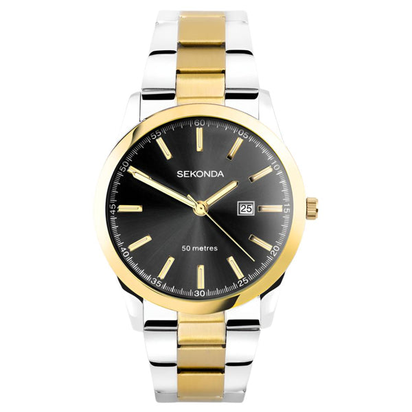 Mens Gold Plated Sekonda Watch 30049