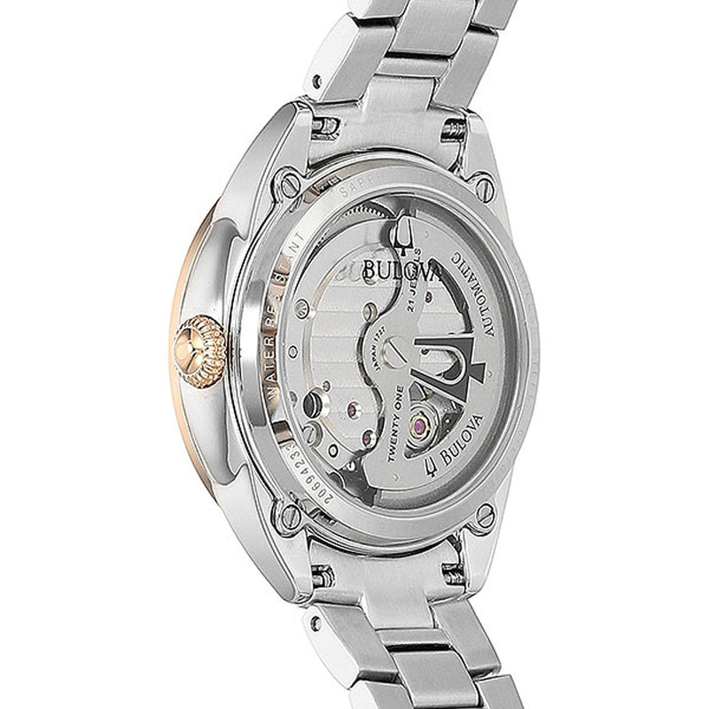 Bulova Ladies Classic Automatic Diamond Watch 98P170