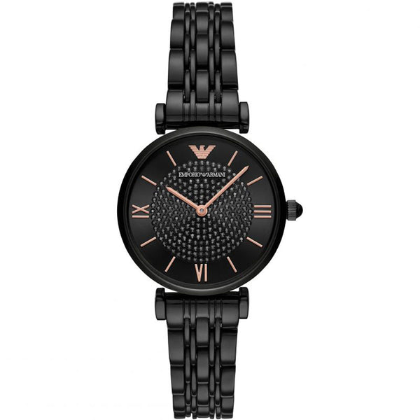 Emporio armani hotsell black smartwatch