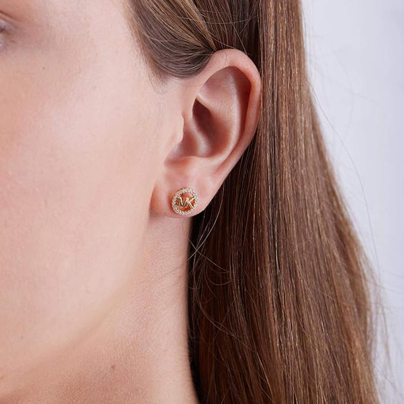 Michael kors gold stud earrings on sale