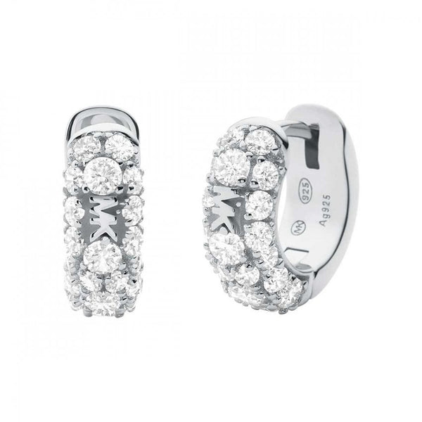 Michael kors hoop earrings silver on sale