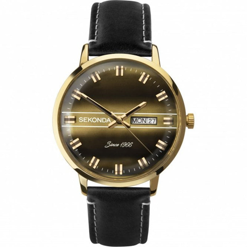 Mens Gold Plated Sekonda Watch 1950