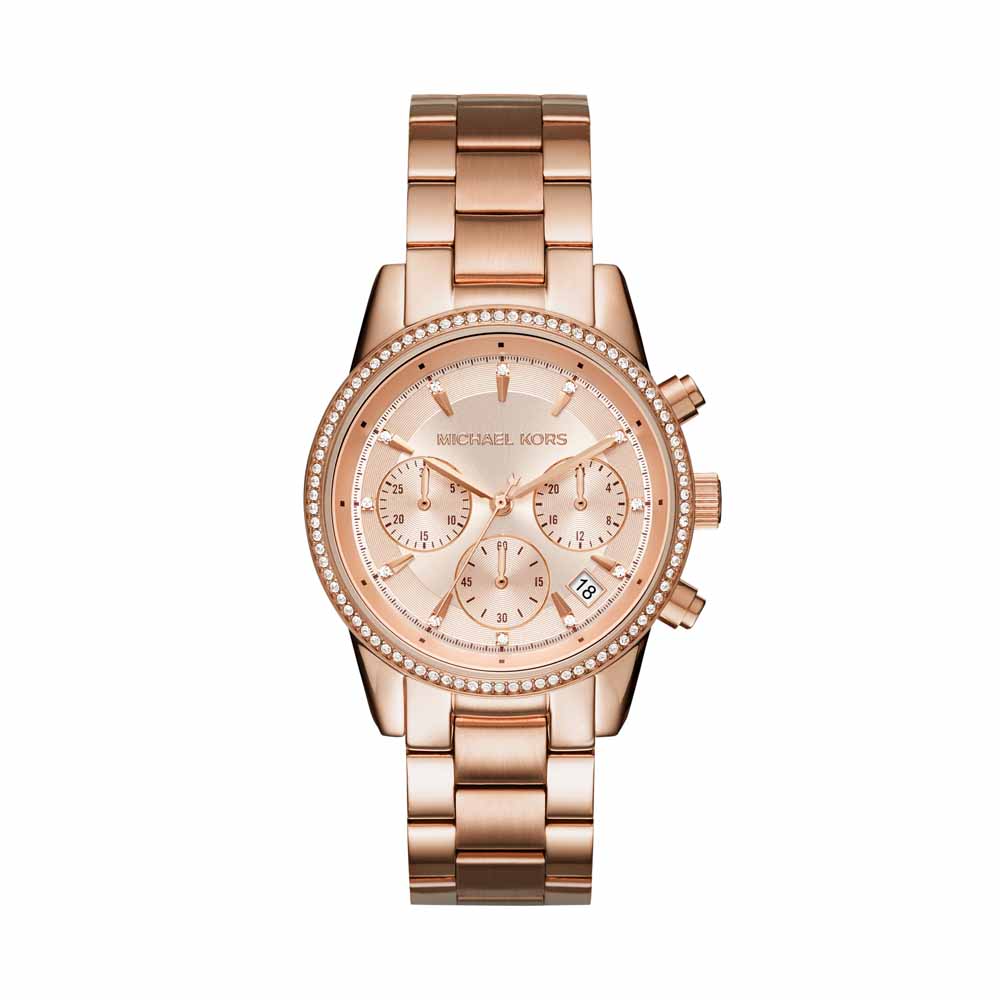 Michael Kors Ladies Ritz Chronograph Watch MK6357 – Quality Watch Shop