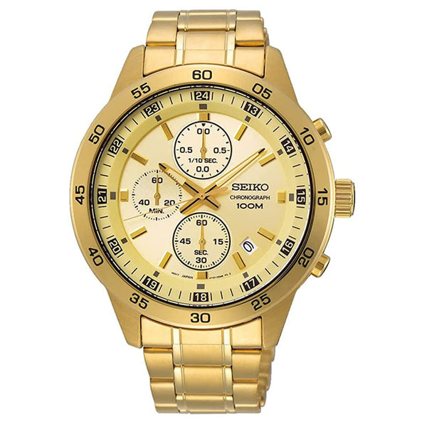 Seiko chronograph cheap gold